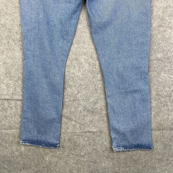 Agolde Riley Jeans High Rise Crop Jeans Size 30 Straight Light wash A056B-1255 - Picture 12 of 12